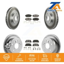 Coat Disc Brake Rotor Semi-Metallic Pad Front Rear Kit For 2004-2006 Lexus ES330