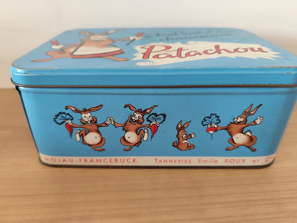 Boîte Publicitaire - Patachou - Tôle lithographiée - Lapin - Photo 4/4