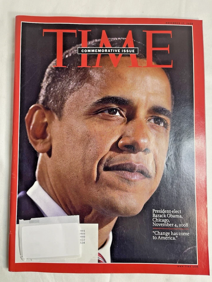 Time Magazine Obama Commemorative November 2008 January 2009 President Election - Image 2 of 4