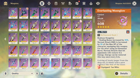 Genshin Impact AR 59 America - Varessa - Furina - Columbina - Raiden - Hu Tao