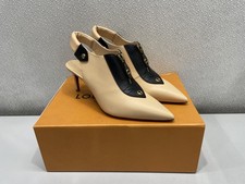 Louis Vuitton Allure Slingback Pump In Smooth Calf Leather Women's US 8 Preowned
