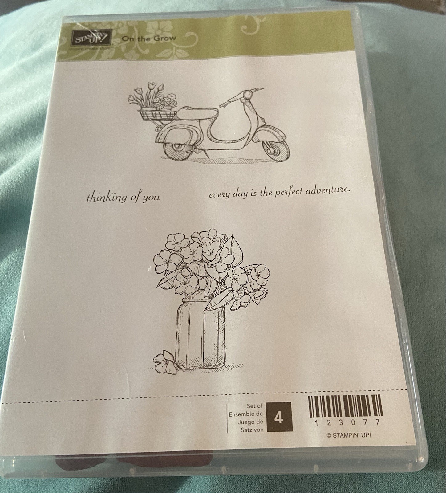 Stampin' Up! ~On The Grow~Rubber stamp set~Used! Great Condition-Flowers
