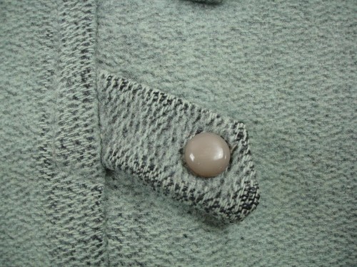 Cappotto donna M L vintage anni 20 art deco beaumist lungo lana pesante grigio nero tweed - Foto 6 di 16