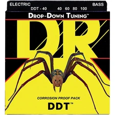 DR Strings Drop Down Tuning Lite 4-String Bass Strings (40-100)