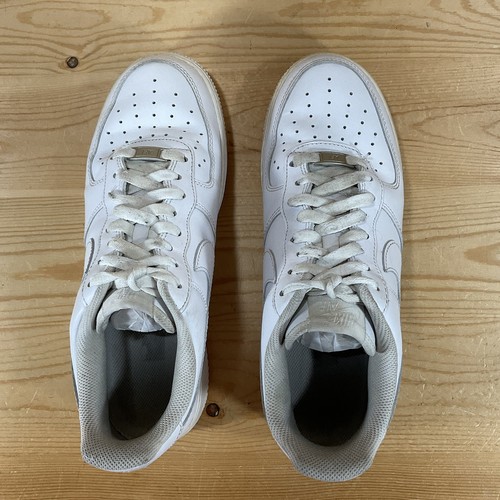 Nike Air Force 1 '07 Shoes Men’s 9 White/White Leather CW2288-111 - Picture 3 of 9