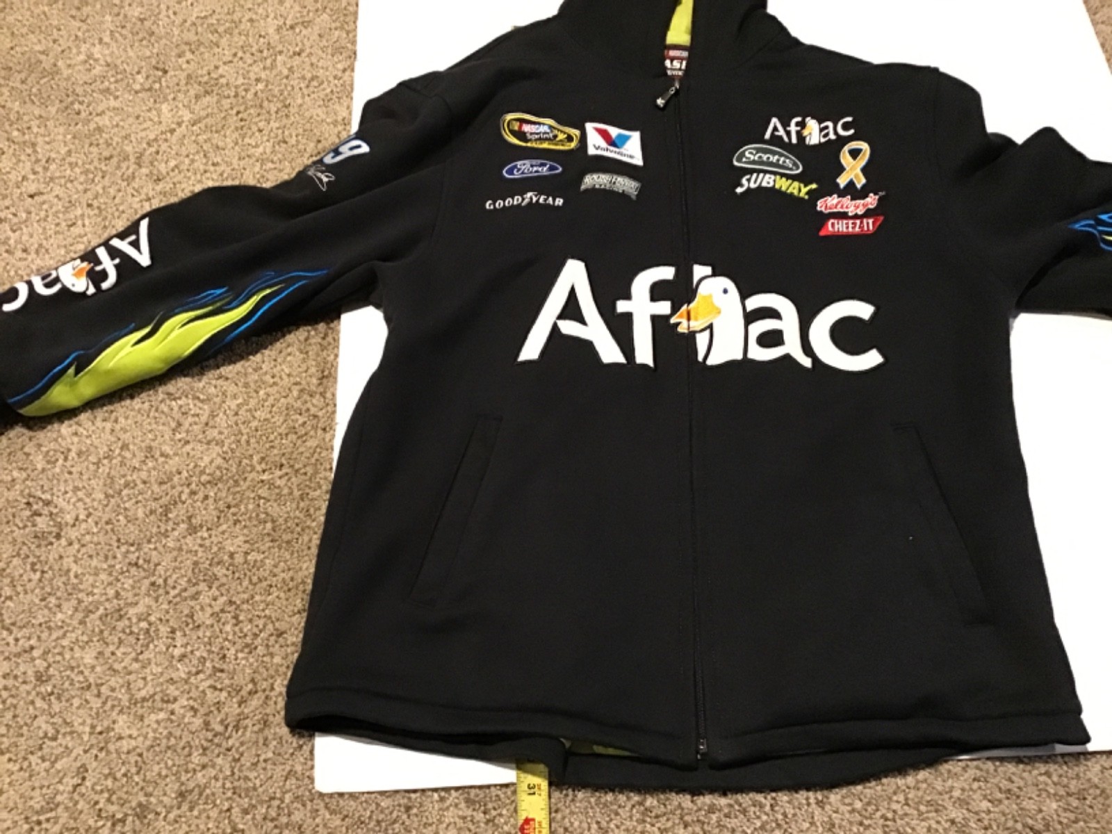 Carl Edwards Aflac XL Chase Hoodie Excellent Condition Heavy Jacket