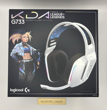 Logitech Logicool G733 KDA LIGHTSPEED Cuffie da gioco wireless bianche testate