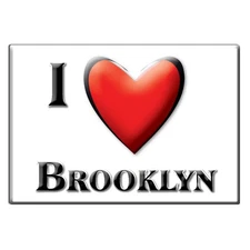Brooklyn, Conecuh County, Alabama - Fridge Magnet I Love Souvenir Usa Gift