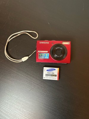 Samsung L Series L200 10.2MP Digital Camera Red w Battery No Mem Card Untested
