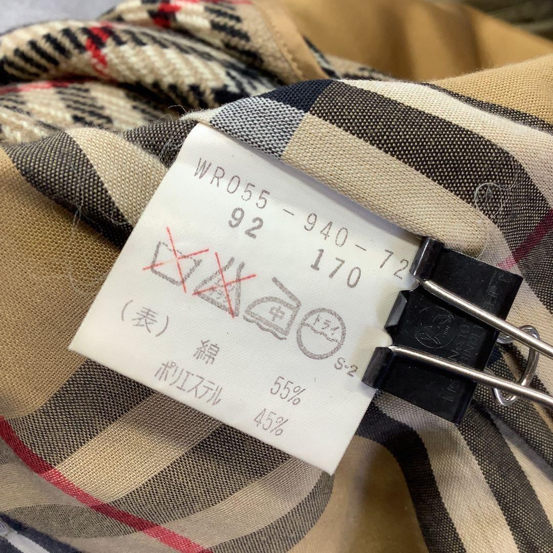 Burberry 90s Nova Check Trench Coat with Liner Vintage rare Men's From Japan thumbnail 10