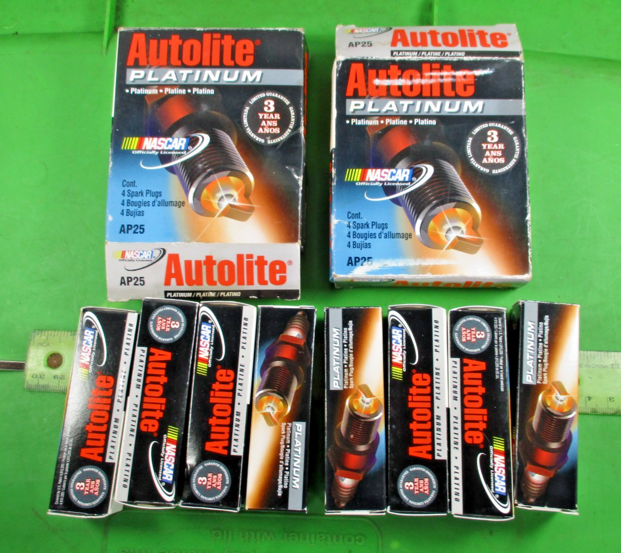 Autolite Platinum AP25 Spark Plugs 8-PacNew Nascar PerformanceNOS 8 Count
