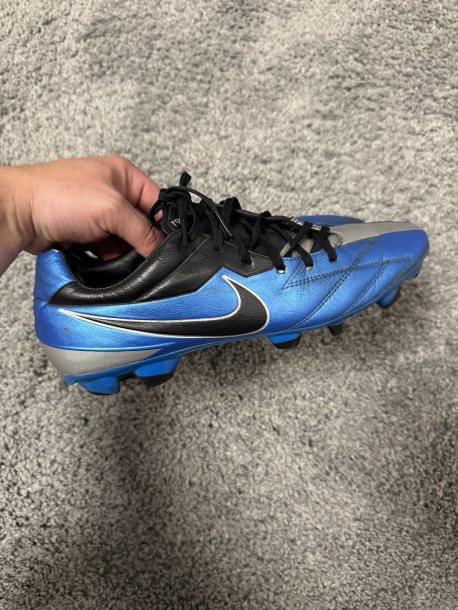 NIKE MENS T90 STRIKE IV FG 472562 400 CLEATS SOAR BLUE SOCCER
