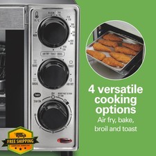 Hamilton Beach Air Fryer Toaster Oven Combo, 9” Pizza, 4 Slice