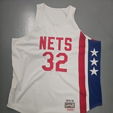 NWT Mitchell & Ness 1973 New York Nets Dr J Julius Erving 32 Jersey Mens M $135