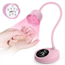 Gooseneck UV Nail Lamp Cordless Mini UV Light for Gel Nails with Auto Sensor,...