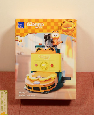 Pantasy The Garfield Movie Robot Vacuum Buildable Brick Block Set 86823 #