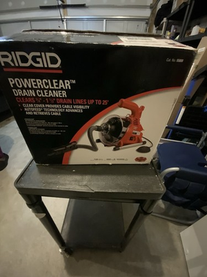 #ad RIDGID PowerClear Drain Cleaning Machine Red Black $159.00