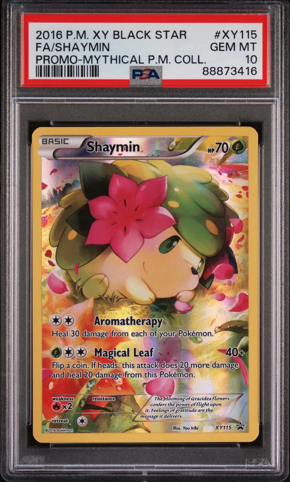 Pokemon 2016 XY115 Shaymin PSA 10 POP 29