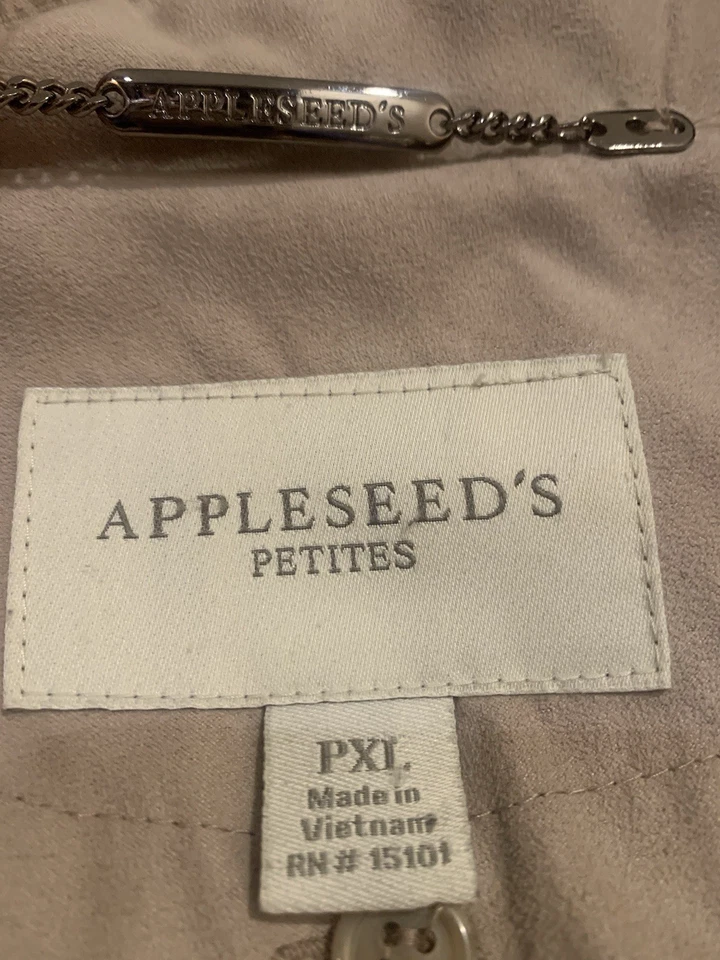 Gabardina con botones Appleseeds beige cuello forro extraíble capucha para mujer P XL Foto 2 de 4