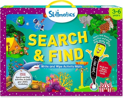 Skillmatics Search and Find Educational Game - Reusable Preschool Learning... 