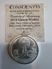 2018 Queen Within 1 oz Silver Shield Round BU with COA