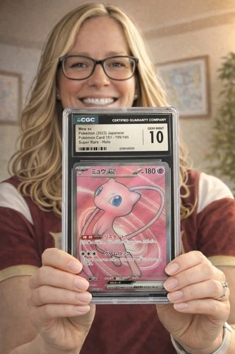CGC 10 Mew ex 195/165 Japanese Pokémon Card 151 Super Rare Holo Gem Mint Cert