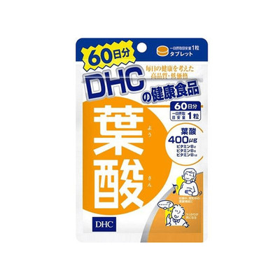 DHC Folic Acid Tablets 60 Capsules 60 Days Pregnancy Supplement