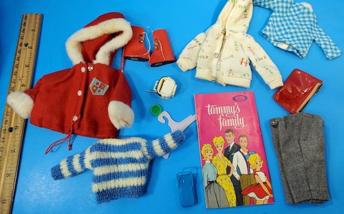 Vintage Ideal Tammy & Pepper Puppe gemischte Kleidung & Zubehör Set #2 ~ 60er Jahre - Bild 14 von 14