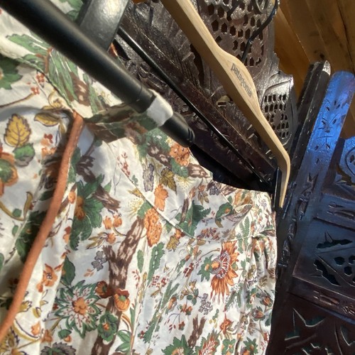 Gonna vintage fatta a mano cotone prateria floreale tono terra autunno boho cottagecore taglia S - Foto 7 di 10
