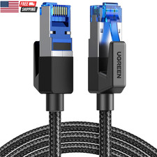 Cat 8 Ethernet Cable 6FT, High Speed Braided 40Gbps 2000Mhz Network Cord Cat8 RJ
