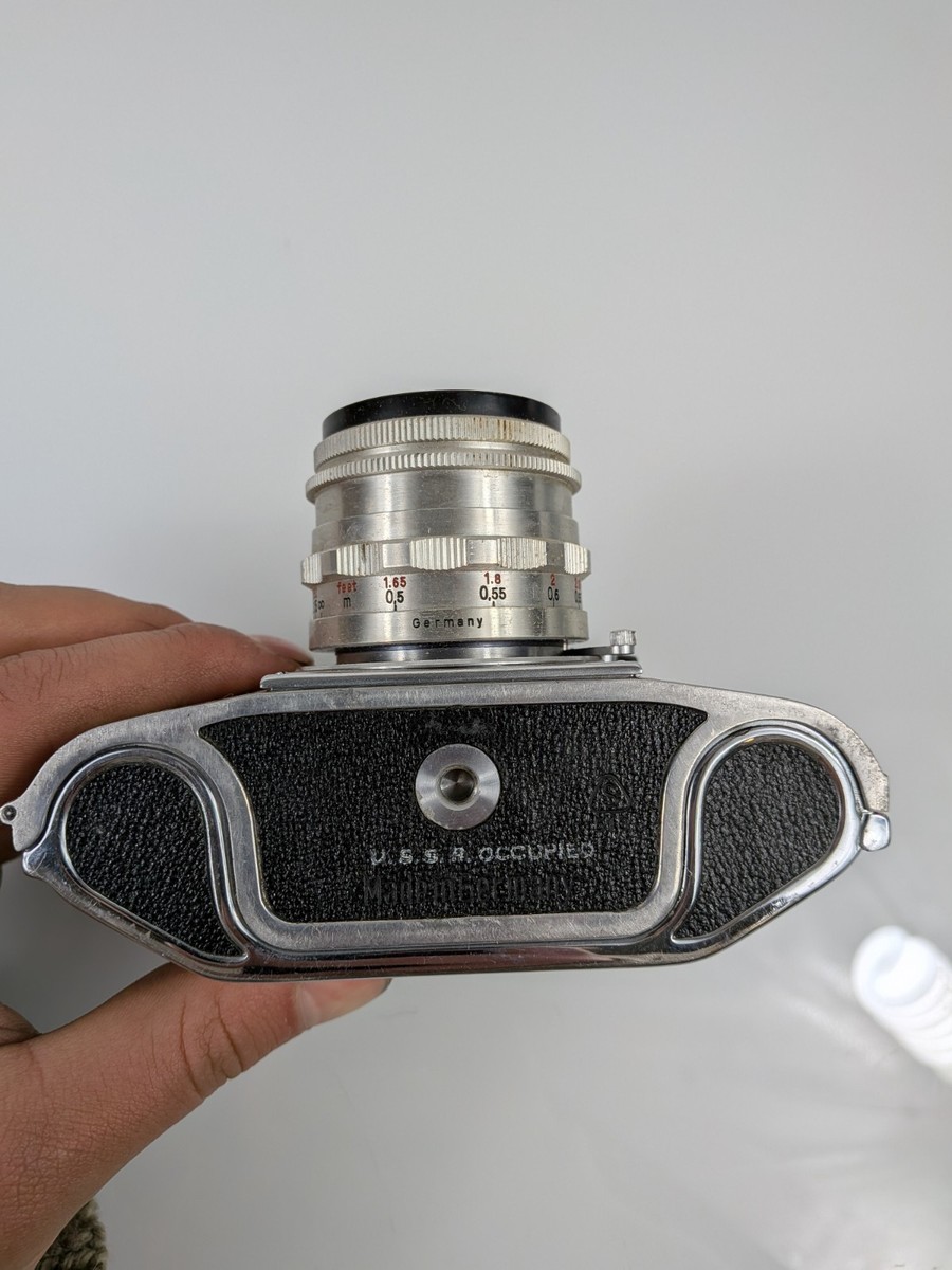 Vintage Ihagee EXA 35mm SLR Camera Carl Zeiss Jena Tessar 50mm f2