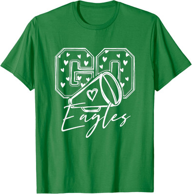 Go Cheer Eagles Design Support Sports Cheer Cute Unisex T-Shirt