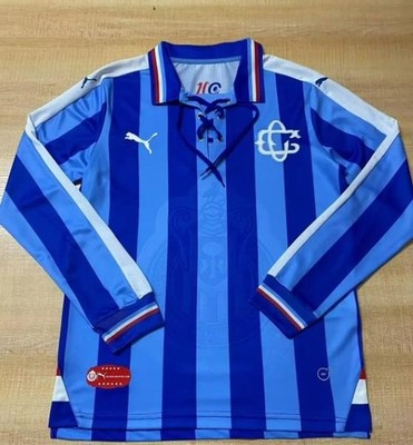 Chivas 2017-18 Soccer 110th anniversary Blue Jersey Mens LS