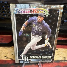 2026 Topps Series 1 Silver Crackle Foilboard Chandler Simpson FS TB Rays #342
