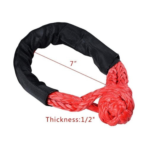 Shackle Issue 2PCS soft shackle rope shackle off-road shackle breaking load 38000 ...