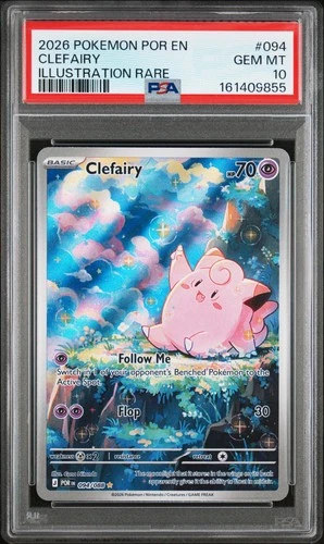 2026 POKEMON POR EN-PERFECT ORDER ILLUSTRATION RARE #094 CLEFAIRY PSA 10