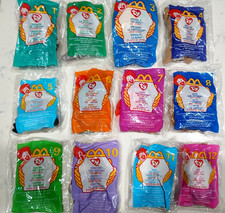 TY Teenie Beanie Babies 1999 McDonalds Happy Meal Toys Complete Set Of 12 Sealed