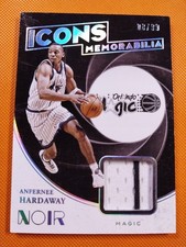 2020-21 Panini Noir ANFERNEE HARDAWAY Icons Memorabilia /99 Game Used Patch