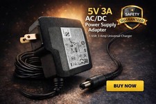 5V 3A AC/DC Power Supply Adapter   Universal Charger  Safety