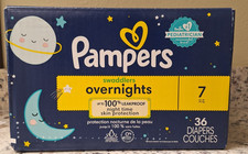 Pampers ZZZ Baby Diapers SIZE 7 SWADDLERS OVERNIGHT 36 COUNT TOTAL