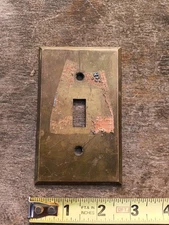 Vintage Bryant Brass Light Switch Plate