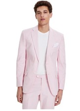 Tommy Hilfiger Mens Modern fit Suit Jacket Blazer 42 R Pink Solid Stretch