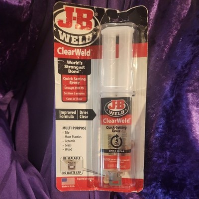 JB Weld 50112 Clear Weld Quick Setting Epoxy 25 Ml
