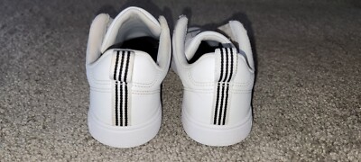 Adidas Advantage White Black Women's Sneaker's size 6 | eBay