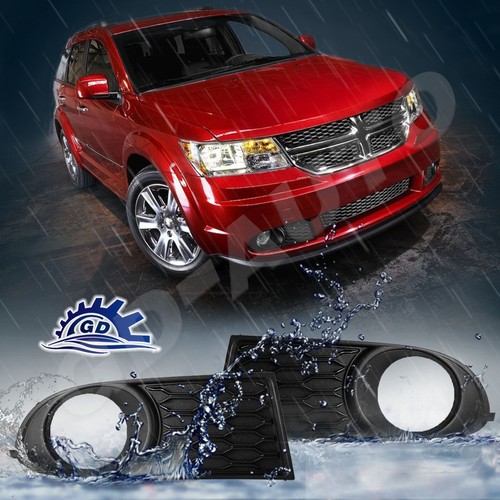 Para Dodge Journey 2014-2020 cubierta de marco de luz antiniebla con par de orificios lateral L&R - Imagen 3 de 7