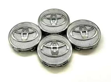 4 pcs Set of Toyota Wheel Center Hub Caps | 57mm I Chrome Logo Rim Covers