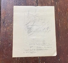 Check On Our Rivet A.E Beard AE Beard Original Sketch Drawing