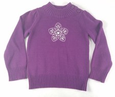 Gymboree Girls Knitted Pull Over Purple Sweater Size 5/6