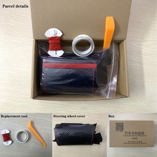 Nonslip Black Leather Car Steering Wheel Cover For BMW 5 Series E60