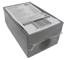 Hubbel Bell 5324-0 1-Gang Weatherproof Outlet Box Gray Three 3/4" Outlets NEW